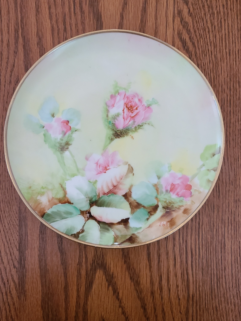 Vintage Bavaria Hand-painted Porcelain Plate